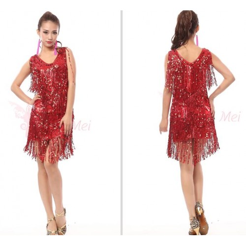 Latin dance dress Special offer latin dance dress women Latin dance costume latin salsa dresses fringe dress